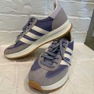 Adidas Women's Purple and White Athletic Shoes